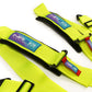 NRG SFI 16.1 5Pt 3 Inch Seat Belt Harness with Pads / Cam Lock - Neon Green