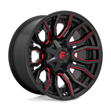 Fuel GLOSS BLACK RED TINTED CLEAR D712 20x10 8x165.1 Wheels