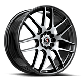 SPEC-1 RACING SP-65 Gloss Black Machined 18x8 5x100/5x114.3 Wheels | Offset: 34 | Backspace: nan | Bore: nan