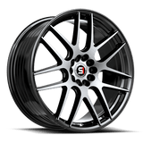 SPEC-1 RACING SP-65 Gloss Black Machined 17x8 5x108/5x114.3 Wheels | Offset: 42 | Backspace: nan | Bore: nan