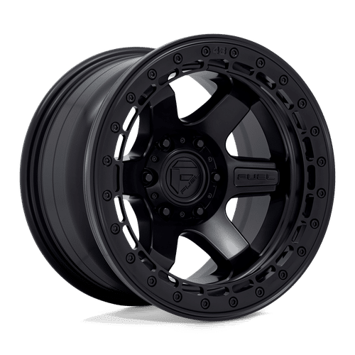 Fuel MATTE BLACK WITH MATTE BLACK RING D122 17x9 6x135 Wheels
