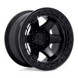 Fuel MATTE BLACK WITH MATTE BLACK RING D122 17x9 6x135 Wheels