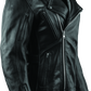 River Road Ironclad Classic Leather Jacket Black Womens - Small
