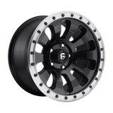 FUEL D629 TACTIC 17x9 5x127 -12 MATTE BLACK MACHINED RING