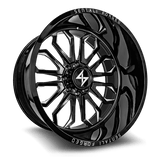 Sentali Forged Gloss Black Milled SF3BM 28x16 8x180 Wheels
