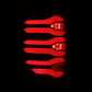 AlphaRex 09-14 Ford F150 LUXX LED Taillights - Black/Red Housing