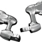 Kuryakyn 2in Adjustable Lockable Offsets With Male Mount Adapter Chrome