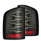 AlphaRex 07-13 Chevrolet Silverado 1500 (Ex. Hybrid Models) LUXX-Series LED Tail Lights Alpha-Black