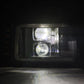 AlphaRex 92-96 Ford F-Series/Bronco LUXX-Series Proj Headlights Blk w/Actv Light SeqSig & SBDRL