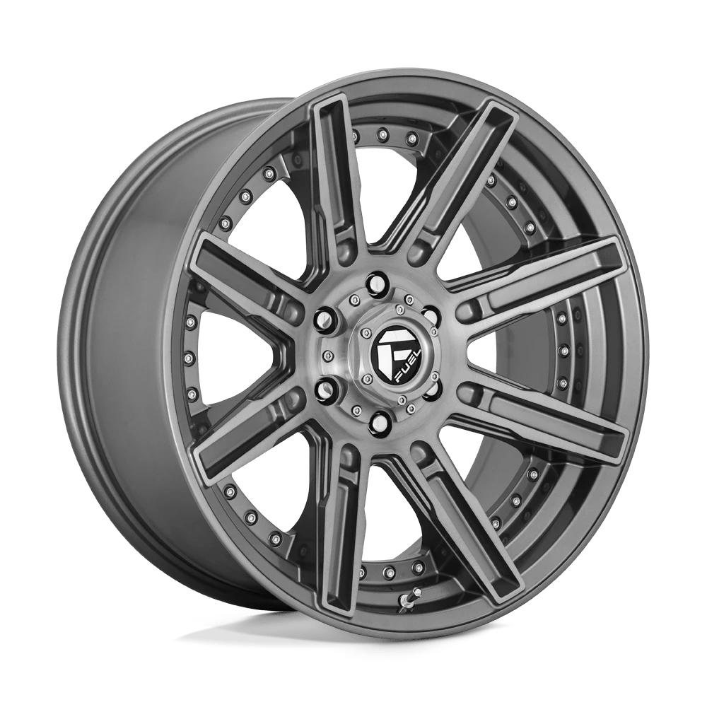 FUEL D710 ROGUE PLATINUM 20x9 5x150 1 BRUSHED GUN METAL TINTED CLEAR