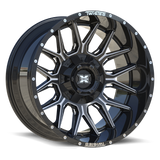 TW1 22x10 8x165.1/8x180 -18 Gloss Black Milled