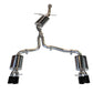 AWE Tuning Audi B8 A4 Touring Edition Exhaust - Quad Tip Diamond Black Tips - Does not fit Cabriolet