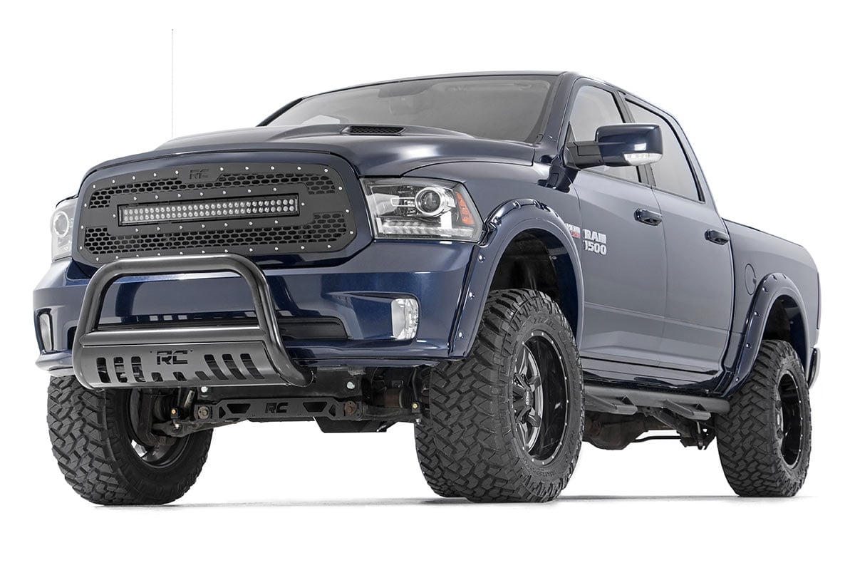 Mesh Grille | 30" Dual Row LED | Black | Amber DRL | Ram 1500 2WD/4WD (13-18 & Classic)