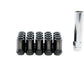 7-Sided Heptagon Open-Ended Lug Nuts (Black, M12x1.25) – MRS-LN-7M12125-O-B