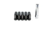 7-Sided Heptagon Open-Ended Lug Nuts (Black, M12x1.25) – MRS-LN-7M12125-O-B