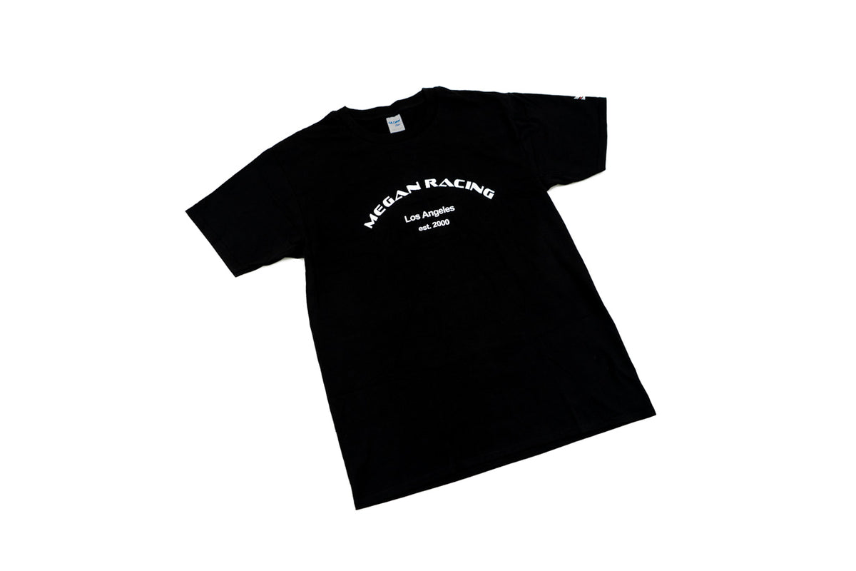 Megan Racing Logo T-Shirt V2- Black - Size: US: 2X-Large