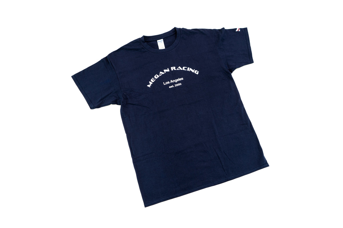 Megan Racing Logo T-Shirt V2- Blue - Size: US: X-Large