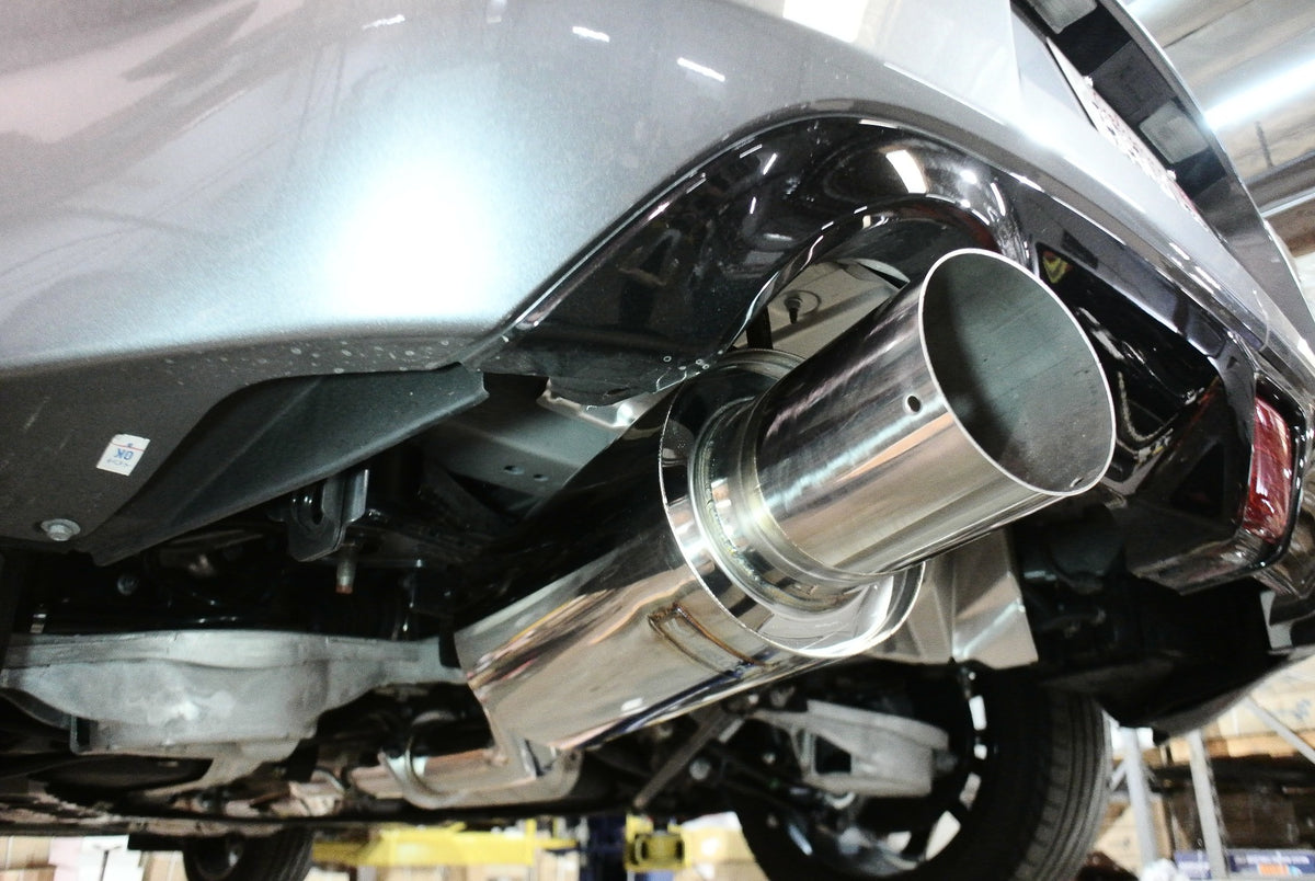 Infiniti G37 08-13 / Q60 14-15 (Coupe, RWD) Single Exit Exhaust System – Stainless Tip – LWT-CBS-N7Z-DS + LWT-XT-1610