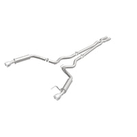 MagnaFlow Cat Back, SS, 2.5in, Competition, Dual Split Polished 4.5in Tips 2015 Ford Mustang V6 3.7L