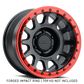 Method Beadlock Ring - 17in Forged - Style 1 - Red
