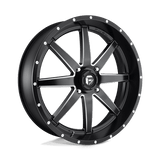 Fuel MATTE BLACK MILLED D538 24x7 4x137 Wheels