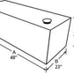 Tradesman Steel Rectangular Liquid Storage Tank (Full Size) - White