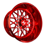 Sentali Forged Red Milled SF-5 24x14 8x165.1 Wheels