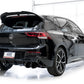 AWE Tuning MK8 Volkswagen Golf R 3in Track Edition Quad Exhaust - Diamond Black Tips