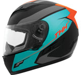 THH Helmets TS-80 Vision Orange/Turquoise - Medium