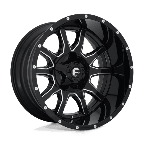 Fuel D627 22x12 8x170 -43 GLOSS BLACK MILLED