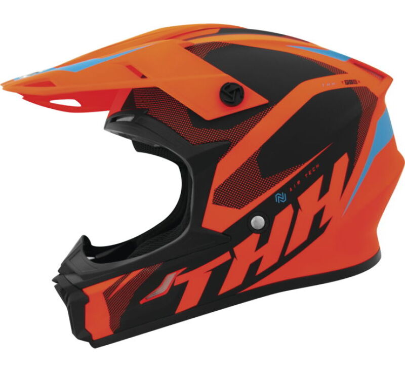 THH Helmets T710XR Airtech Orange/Black Youth - Medium