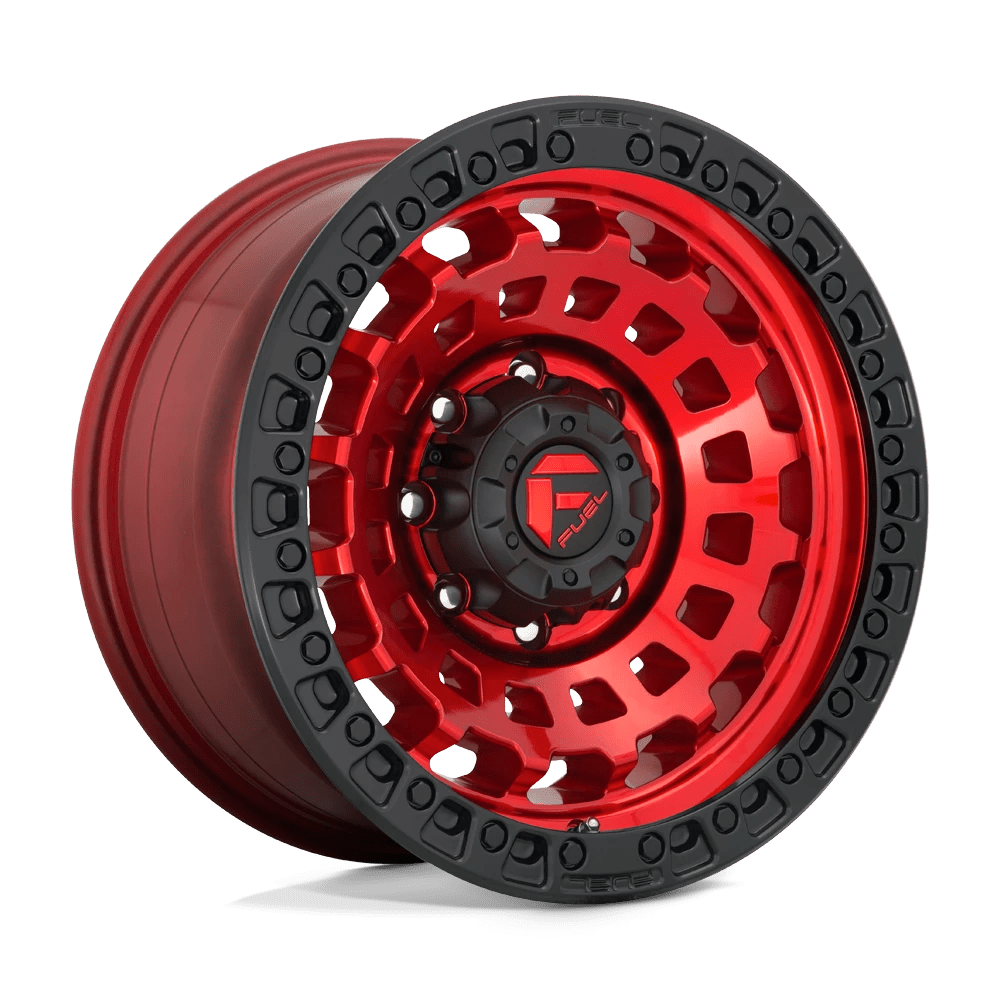 FUEL D632 ZEPHYR 20x9 8x180 1 CANDY RED BLACK BEAD RING