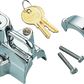 Bikers Choice Chrome Motorcycle Helmet Lock Fits 7/8 - 1 1/4 Tubing