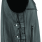 River Road Plains Leather Vest Black - Small