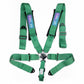 NRG 5PT 3in. Seat Belt Harness / Cam Lock - Green