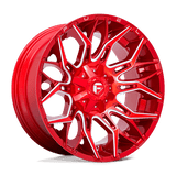Fuel CANDY RED MILLED D771 22x10 8x165.1 Wheels
