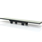 NRG 270mm Wide Panorama Clip-on Rearview Mirror - Flat w/ Blue Tint