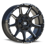 TWISTED OFF-ROAD TW2 Gloss Black Milled 22x12 5x127/5x139.7 Wheels | Offset: -44 | Backspace: 4.75 | Bore: nan
