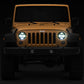 Raxiom 97-18 Jeep Wrangler TJ/JK Axial Series 13-LED Headlights- Black Housing (Clear Lens)