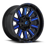 Fuel GLOSS BLACK BLUE TINTED CLEAR D646 HARDLINE 20x12 8x165.1 Wheels