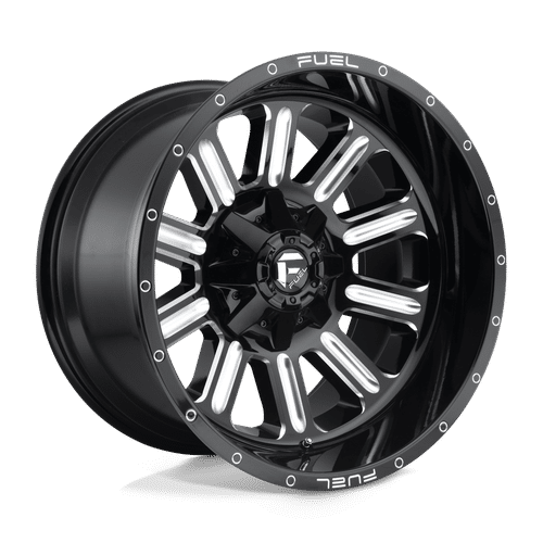 Fuel GLOSS BLACK MILLED D620 17x9 5x139.7/5x150 Wheels
