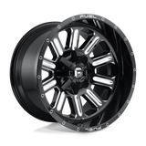 Fuel GLOSS BLACK MILLED D620 17x9 5x139.7/5x150 Wheels