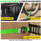 Rhino USA 5Ft E-Track Tie-Down Rails, Black (4 Pack)