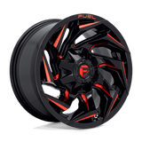 Fuel GLOSS BLACK MILLED WITH RED TINT D755 20x9 5x139.7/5x150 Wheels