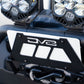 DV8 Offroad Fairlead Mounted Flip-Up License Plate Bracket