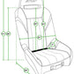 PRP Polaris RZR PRO XP/PRO R/Turbo R GT/S.E. Suspension Seat- Black/Gray