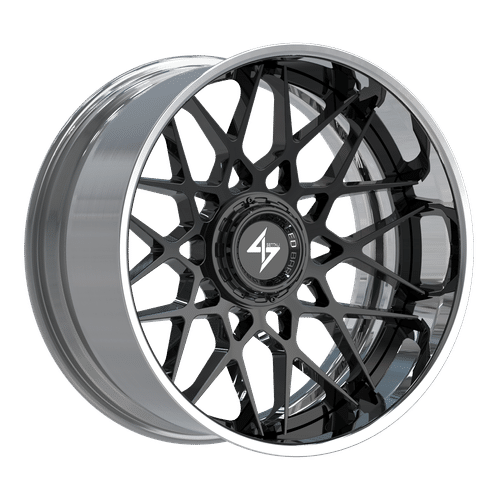 SENTALI BFX Polished Lip / Gloss Black Centre BFX5 22x12 8x165.1/8x180 Wheels