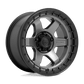 FUEL D752 BLOCK 18x9 6x139.7 20 MATTE GUNMETAL WITH BLACK RING