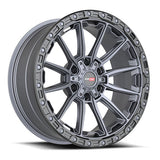 VORTEK VRT-601 20x9 6x135/6x139.7 18 Matte Titanium Black Bead Ring