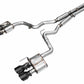 AWE 2024 Ford Mustang GT Fastback S650 RWD SwitchPath Cat-Back Exhaust w/ Quad Diamond Black Tips